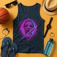 Retro 80's Eighties Myers With Knife Tank Top thumb 4