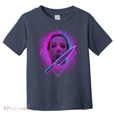 Retro 80's Eighties Myers With Knife Toddler T-Shirt