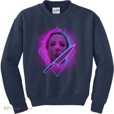 Retro 80's Eighties Myers With Knife Kids Sweatshirt