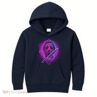 Retro 80's Eighties Myers With Knife Kids Hoodie thumb 0