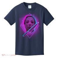 Retro 80's Eighties Myers With Knife Kids T-Shirt thumb 0