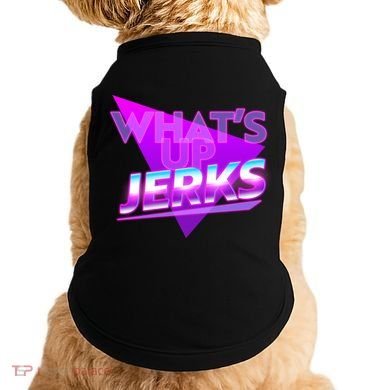 Retro 80's Eighties What's Up Jerks Doggie Tank