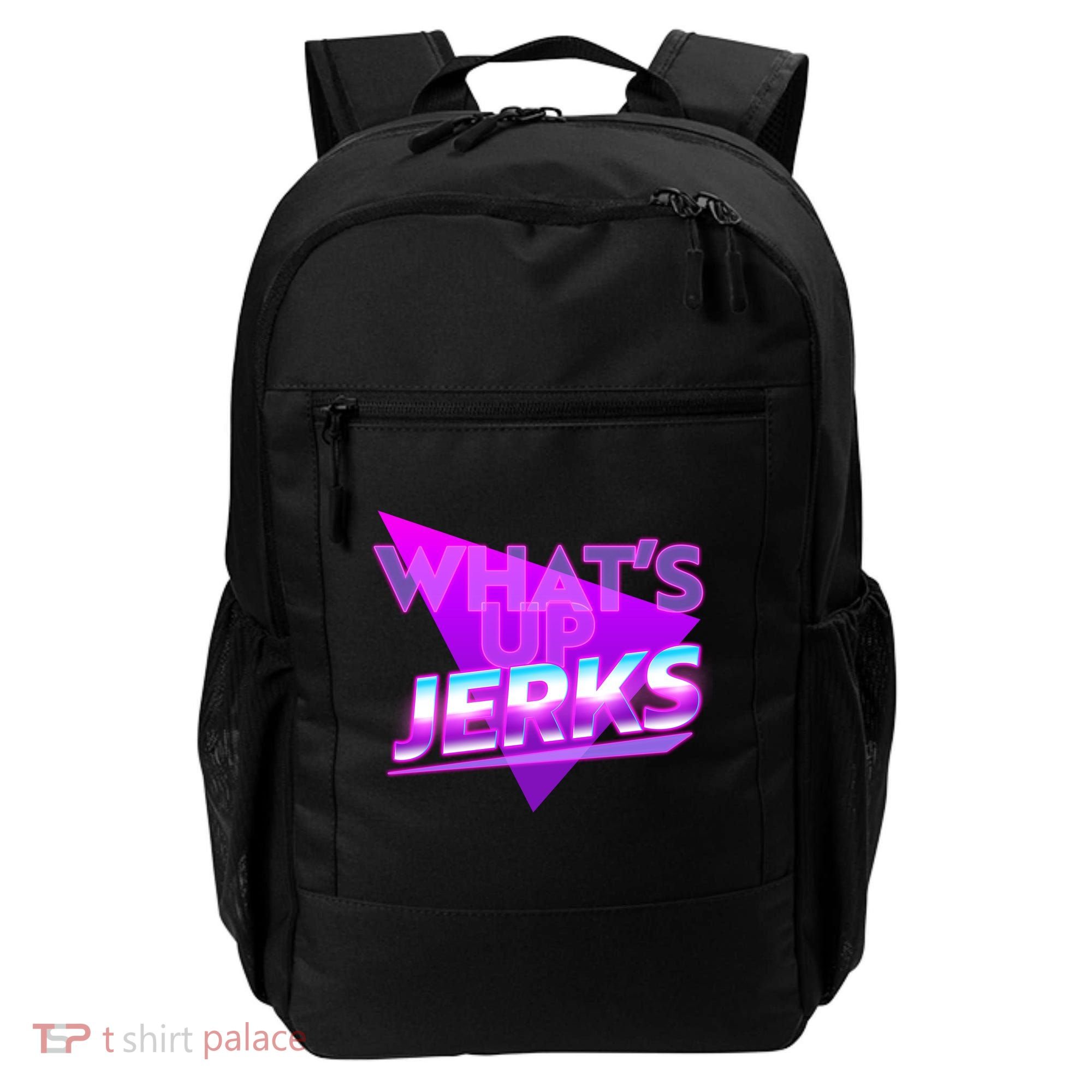 Retro 80's Eighties What's Up Jerks Backpack