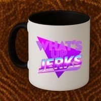 Retro 80's Eighties What's Up Jerks Coffee Mug thumb 2