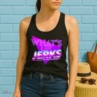 Retro 80's Eighties What's Up Jerks Women's Tank Top thumb 2