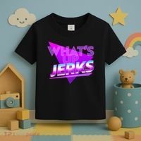 Retro 80's Eighties What's Up Jerks Toddler T-Shirt thumb 3