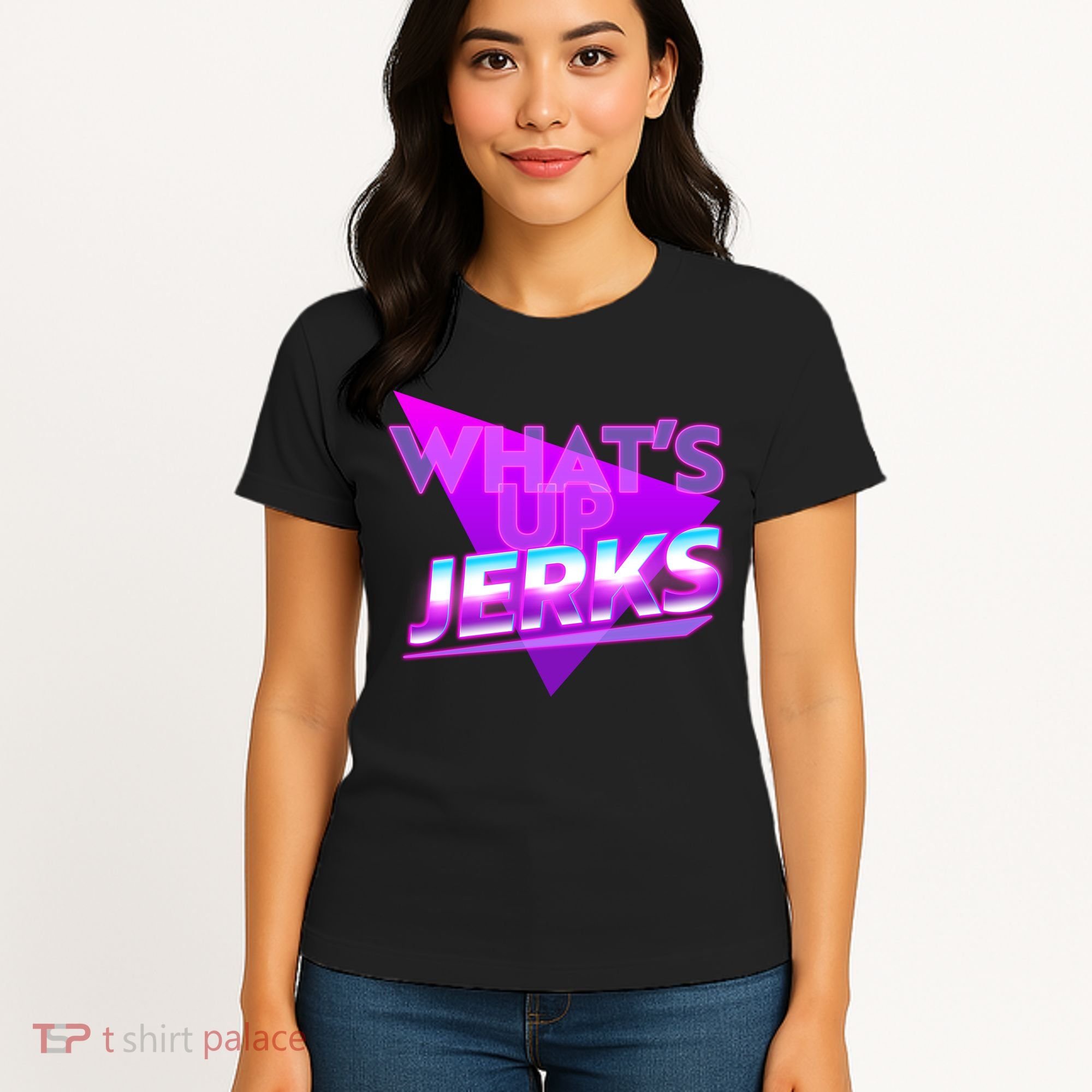 Retro 80's Eighties What's Up Jerks Women's T-Shirt