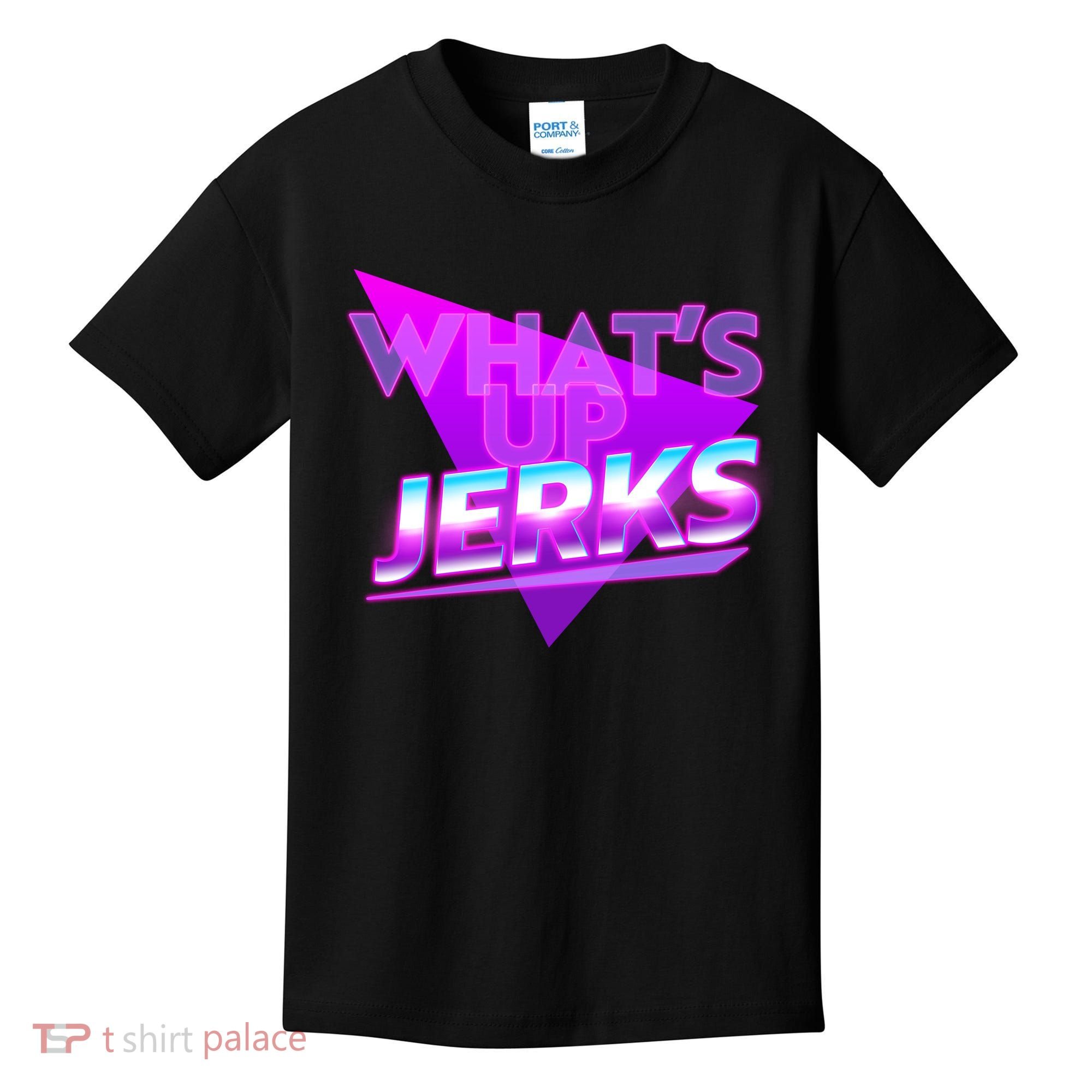 Retro 80's Eighties What's Up Jerks Kids T-Shirt