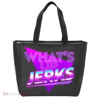Retro 80's Eighties What's Up Jerks Tote Bag