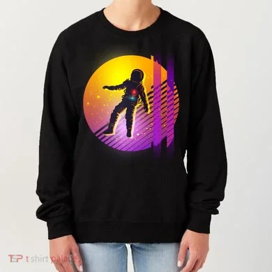 Retro 80's Glitch Astronaut Women's Sweatshirt