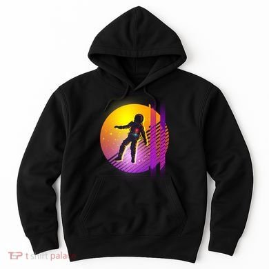 Retro 80's Glitch Astronaut Hoodie