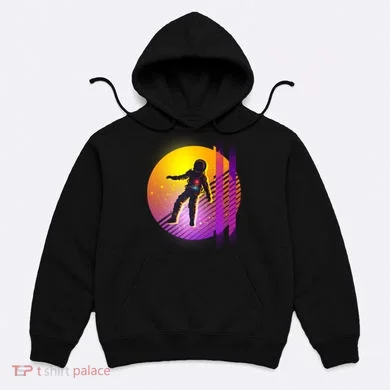 Retro 80's Glitch Astronaut Hoodie