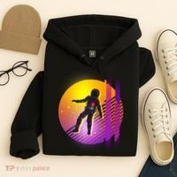 Retro 80's Glitch Astronaut Hoodie thumb 4