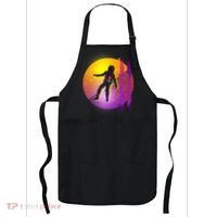 Retro 80's Glitch Astronaut Apron thumb 0