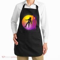 Retro 80's Glitch Astronaut Apron thumb 2