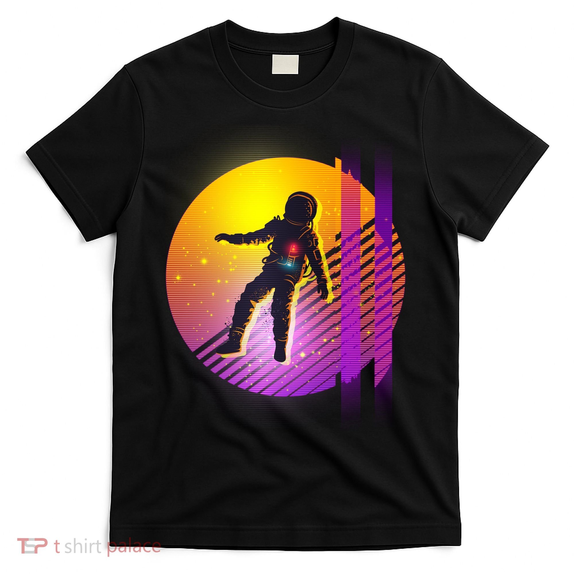 Retro 80's Glitch Astronaut T-Shirt