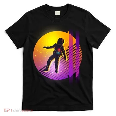 Retro 80's Glitch Astronaut T-Shirt