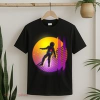 Retro 80's Glitch Astronaut T-Shirt thumb 2