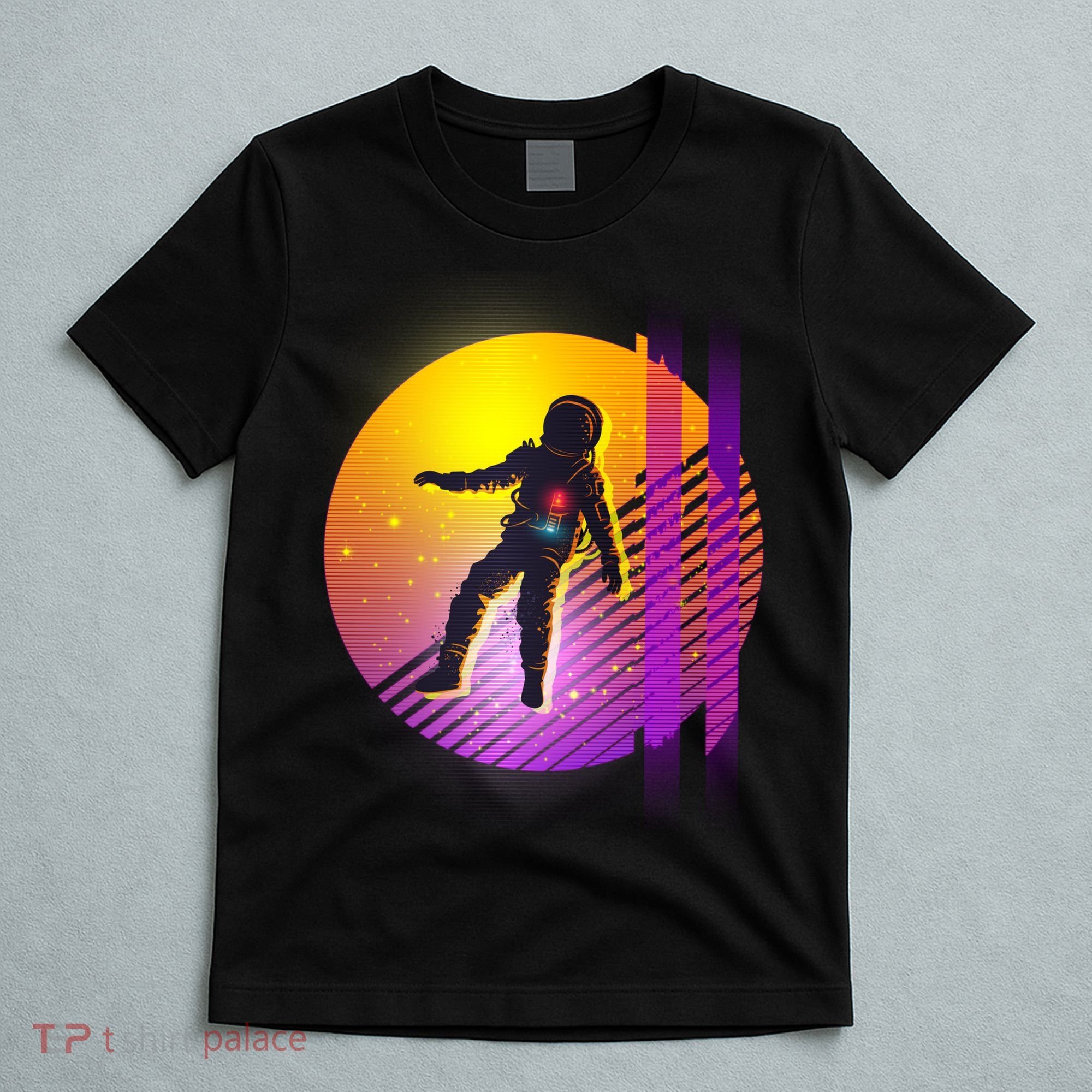 Retro 80's Glitch Astronaut T-Shirt