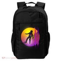 Retro 80's Glitch Astronaut Backpack thumb 0