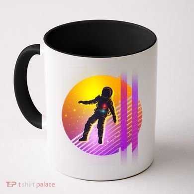 Retro 80's Glitch Astronaut Coffee Mug