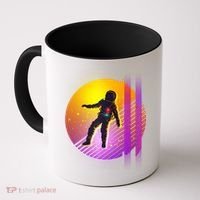 Retro 80's Glitch Astronaut Coffee Mug thumb 0
