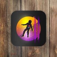 Retro 80's Glitch Astronaut Coaster thumb 0