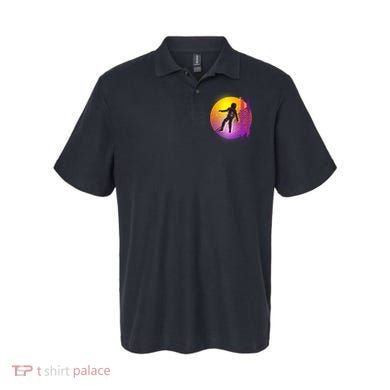 Retro 80's Glitch Astronaut Polo