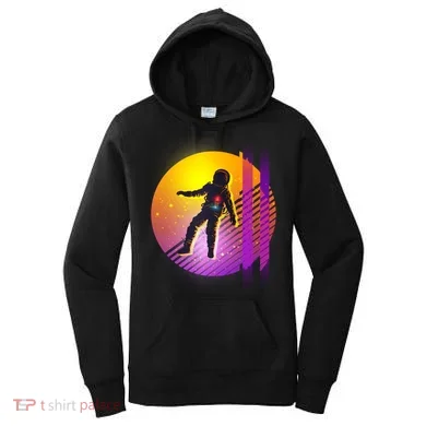 Retro 80's Glitch Astronaut Women's Hoodie