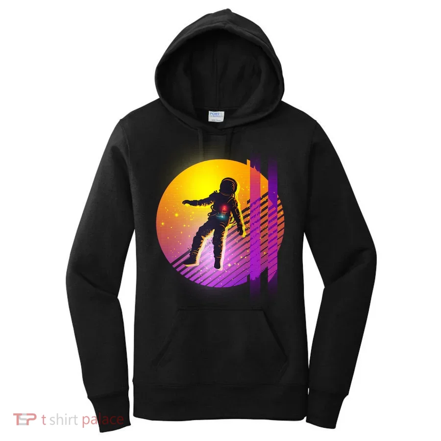 Retro 80's Glitch Astronaut Women's Hoodie