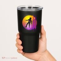 Retro 80's Glitch Astronaut Tumbler thumb 2