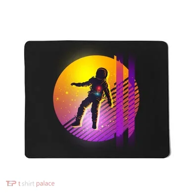 Retro 80's Glitch Astronaut Mousepad