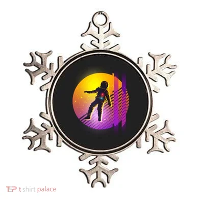 Retro 80's Glitch Astronaut Ornament