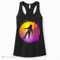 Retro 80's Glitch Astronaut Women's Tank Top thumb 0
