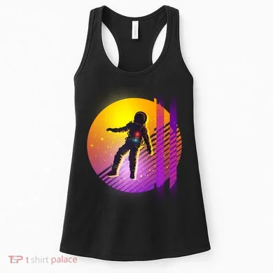 Retro 80's Glitch Astronaut Women's Tank Top
