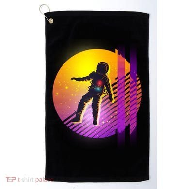 Retro 80's Glitch Astronaut Golf Towel