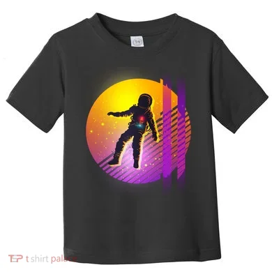 Retro 80's Glitch Astronaut Toddler T-Shirt