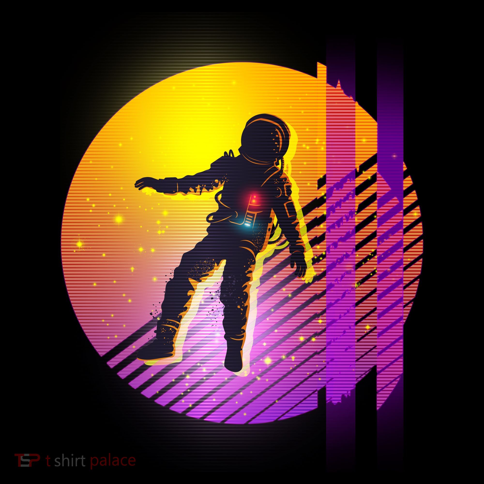 Retro 80's Glitch Astronaut Visor