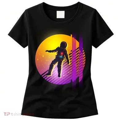 Retro 80's Glitch Astronaut Women's T-Shirt