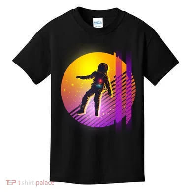Retro 80's Glitch Astronaut Kids T-Shirt