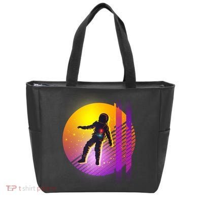 Retro 80's Glitch Astronaut Tote Bag
