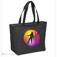 Retro 80's Glitch Astronaut Tote Bag thumb 2