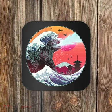 Retro 80's Godzilla Attack Wave Coaster