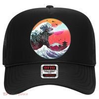 Retro 80's Godzilla Attack Wave Hat thumb 0