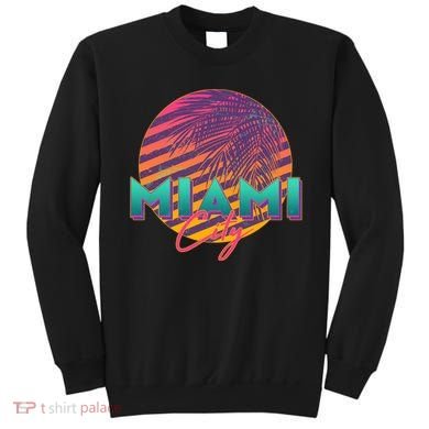 Retro 80's Miami CIty Emblem Sweatshirt