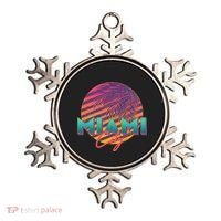 Retro 80's Miami CIty Emblem Ornament thumb 0