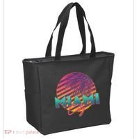 Retro 80's Miami CIty Emblem Tote Bag thumb 2