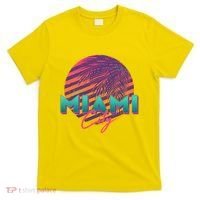 Retro 80's Miami CIty Emblem T-Shirt thumb 0