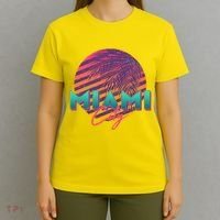 Retro 80's Miami CIty Emblem T-Shirt thumb 4