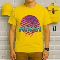Retro 80's Miami CIty Emblem T-Shirt thumb 6